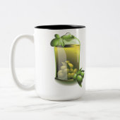 Olijfolie EVOO voor chefs Tweekleurige Koffiemok (Links)