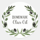 Olijfolie Flessenverpakking Sjabloon Private Label (Voorkant)