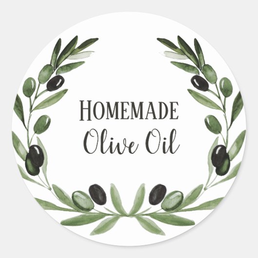 Olijfolie Flessenverpakking Sjabloon Private Label (Voorkant)