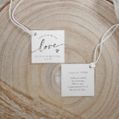 Olijfolie Geïnfuseerd met Liefde Hart Bruiloft Bedankjes Labels