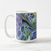 Olijfolie, groen, paars blauw koffiemok (Links)