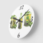 Olijfolie Kitchen Wall klok (Hoek)