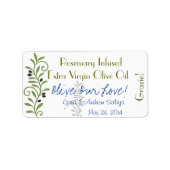 Olijfolie Label Sticker (Voorkant)
