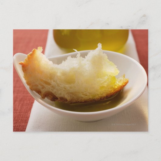 Olijfolie met wit brood briefkaart (Voorkant)