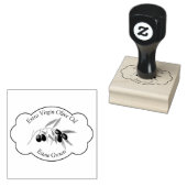 Olijfolie op maat rubberstempel (Gestempeld)