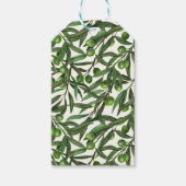 Olijfolie op witte basis cadeaulabel (Voorkant)