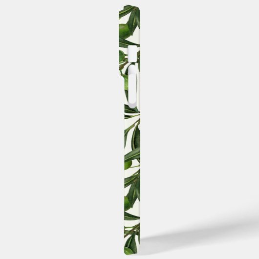 Olijfolie op witte basis Case-Mate iPhone case (Achterkant / Links)