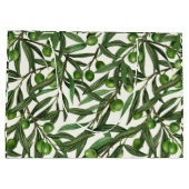 Olijfolie op witte basis groot cadeauzakje (Achterkant)