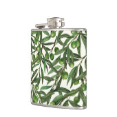 Olijfolie op witte basis heupfles (Links)