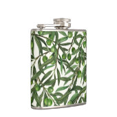 Olijfolie op witte basis heupfles (Rechts)