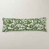 Olijfolie op witte basis lichaamskussen (Achterkant)