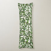 Olijfolie op witte basis lichaamskussen (Achterkant (Verticaal))