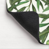 Olijfolie op witte basis muismat (Hoek)