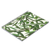 Olijfolie op witte basis notitieboek (Linkerzijde)