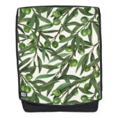 Olijfolie op witte basis rugtassen (Voorkant)