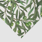 Olijfolie op witte basis tissuepapier (Detail)