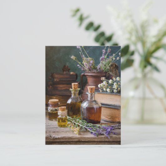 Olijfolie potten Briefkaart (Staand voorkant)