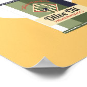 Olijfolie retro vintage poster keuken (Hoek)