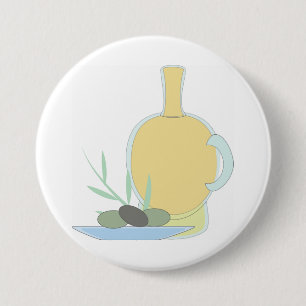Olijfolie Ronde Button 7,6 Cm