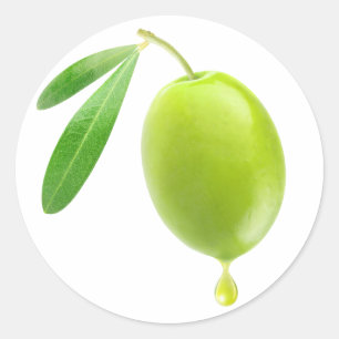 Olijfolie Ronde Sticker
