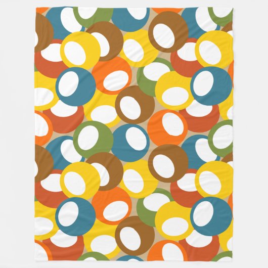 Olijfolie uit de jaren zeventig fleece deken (Voorkant)