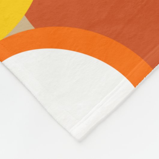 Olijfolie uit de jaren zeventig fleece deken (Hoek)