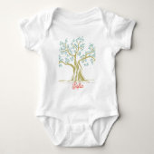 Olijfolie van baby, aangepast romper (Voorkant)