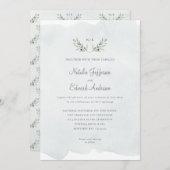 Olijfolie van gemengde waterverf + waterverf (Voorkant / Achterkant)