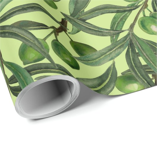 Olijfolie van honingdauw cadeaupapier (Rol Hoek)