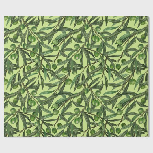 Olijfolie van honingdauw cadeaupapier (Vlak)