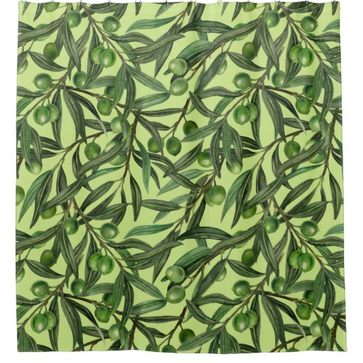 Olijfolie van honingdauw douchegordijn (Voorkant)