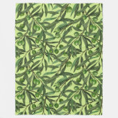 Olijfolie van honingdauw fleece deken (Voorkant)