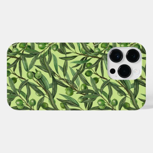 Olijfolie van honingdauw iPhone hoesje (Achterkant horizontaal)