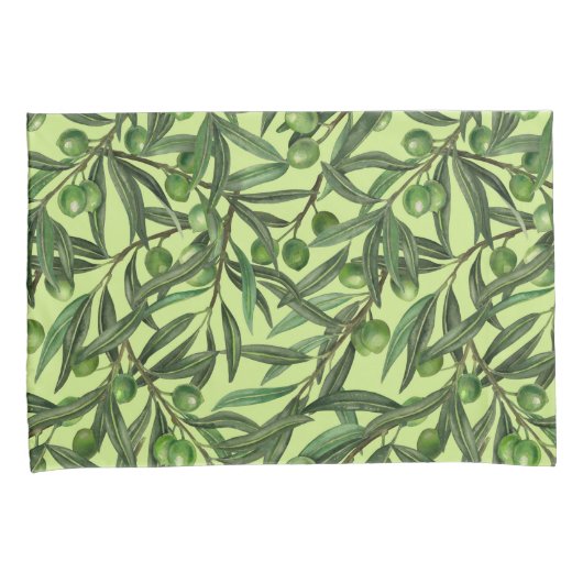 Olijfolie van honingdauw kussensloop (Voorkant-Rechts)