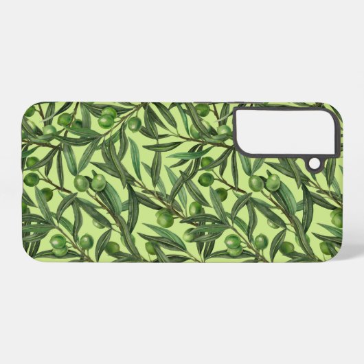 Olijfolie van honingdauw samsung galaxy hoesje (Achterkant horizontaal)