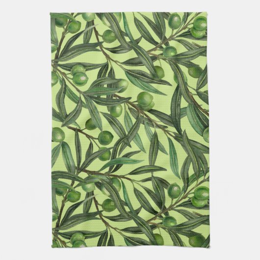 Olijfolie van honingdauw theedoek (Verticaal)