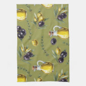 Olijfolie van Natasha Us Theedoek (Verticaal)