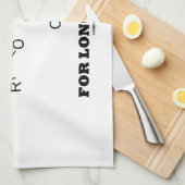 Olijfolie voor langere levensduur (molecule) theedoek (Quarter Fold)