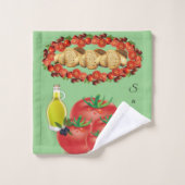Olijfolie voor tomatenbrood bad handdoek (Wasdoekje)
