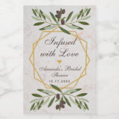 Olijfolie Vrijgezellenfeest Favors Infant with Lov Wijn Etiket (Enkel label)