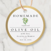 Olijfolie Weddenschap Bedankjes Labels (Voorkant)