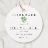 Olijfolie Weddenschap Bedankjes Labels (Voorkant)