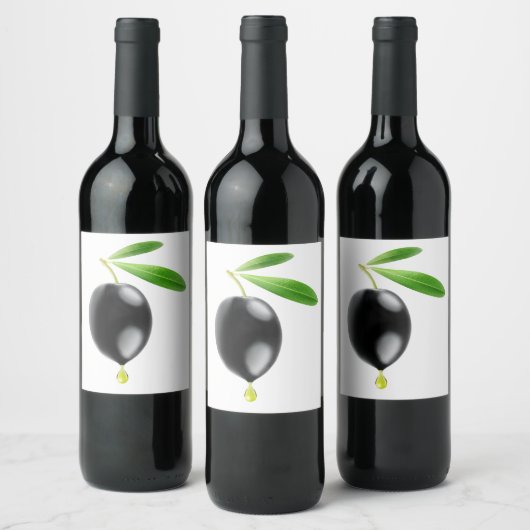 Olijfolie Wijn Etiket (Flessen)