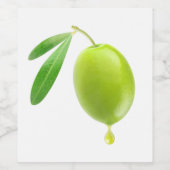 Olijfolie Wijn Etiket (Enkel label)