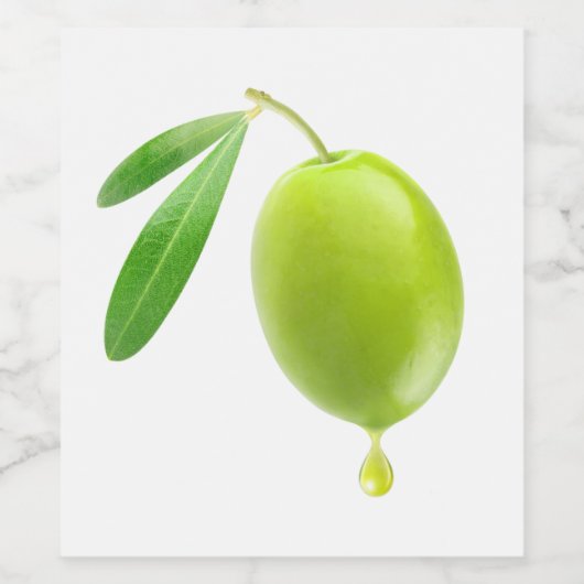 Olijfolie Wijn Etiket (Enkel label)