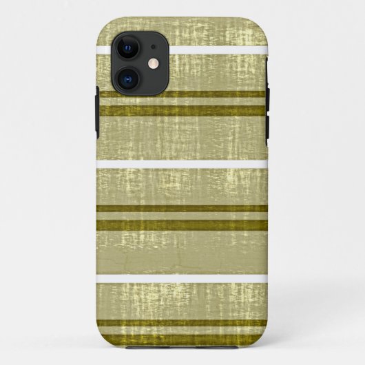  olijfolie, witte strepen patroon 2 Case-Mate iPhone case (Achterkant)