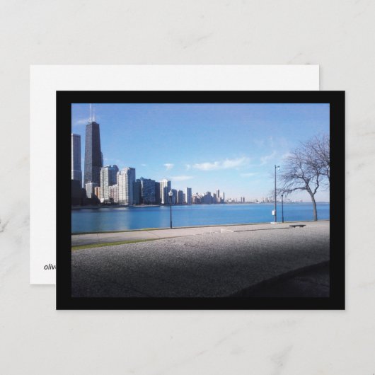 olijfpark : winter briefkaart (Voorkant / Achterkant)