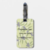 Olijfpatroon Bagagelabel (Achterkant verticaal)