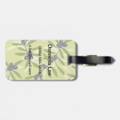 Olijfpatroon Bagagelabel (Achterkant horizontaal)