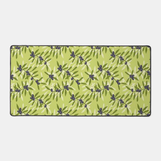 Olijfpatroon Bureaumat (Voorkant)